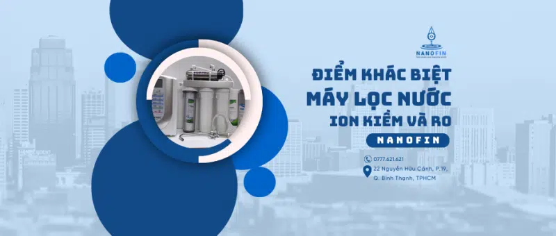 Điểm khác biệt giữa máy lọc nước ion kiềm và máy lọc nước RO